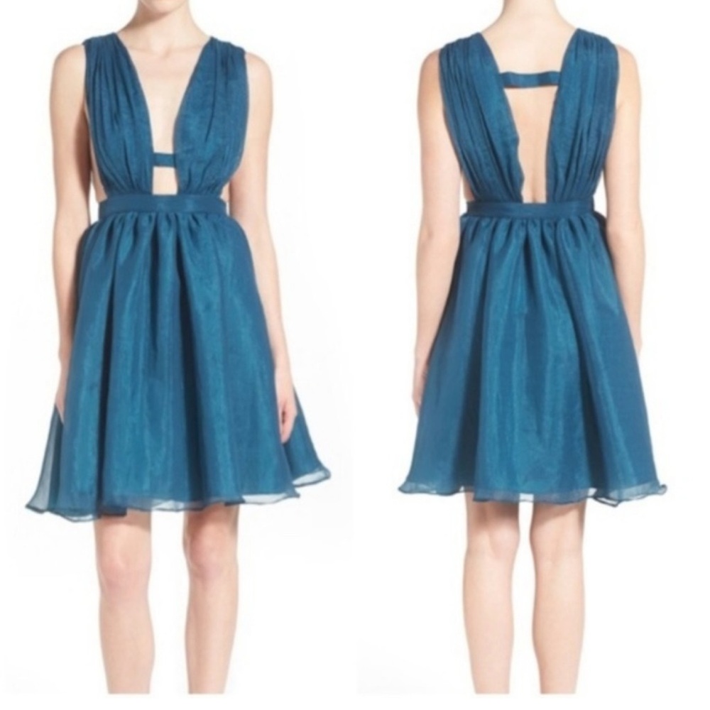 Rachel Antonoff | NWT New Lauren Blue Plunge Dress